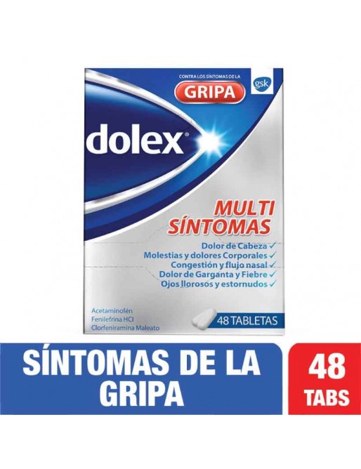 Dolex Gripa Multi Sintomasx 48 Tabs Dolex Gripa Multi Sintomasx 48 Tabs